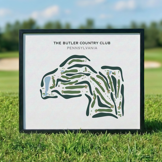 The Butler Country Club, Pennsylvania - Printed Golf Course