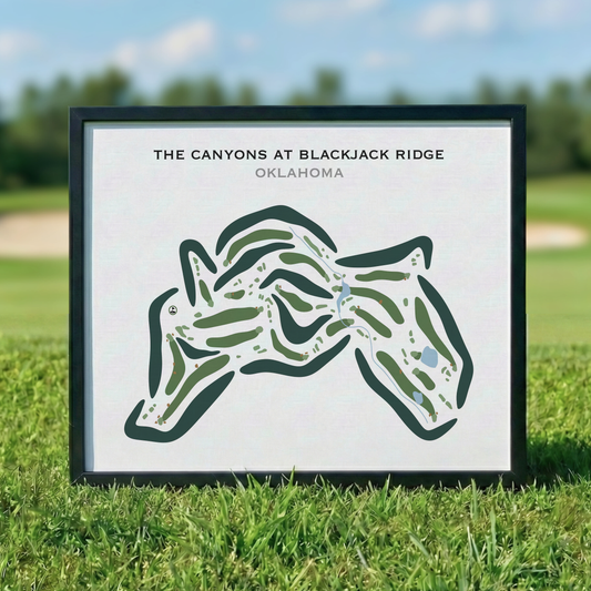 The Canyons at Blackjack Ridge, Oklahoma - Printed Golf Courses