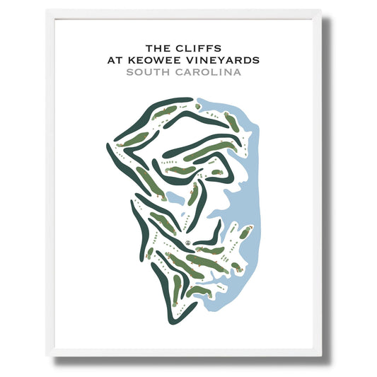 The Cliffs At Keowee Vineyards, South Carolina - Printed Golf Courses