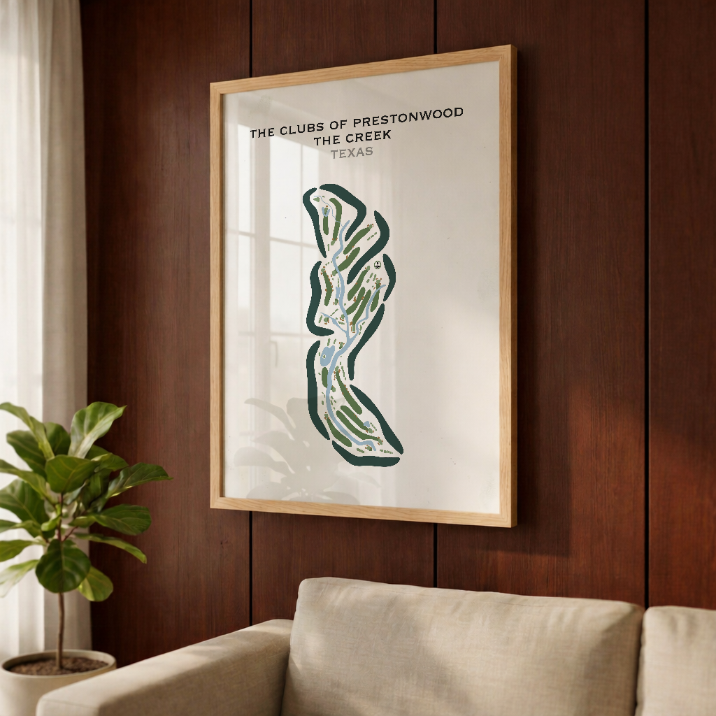 The Clubs of Prestonwood - The Creek, Texas - Printed Golf Courses