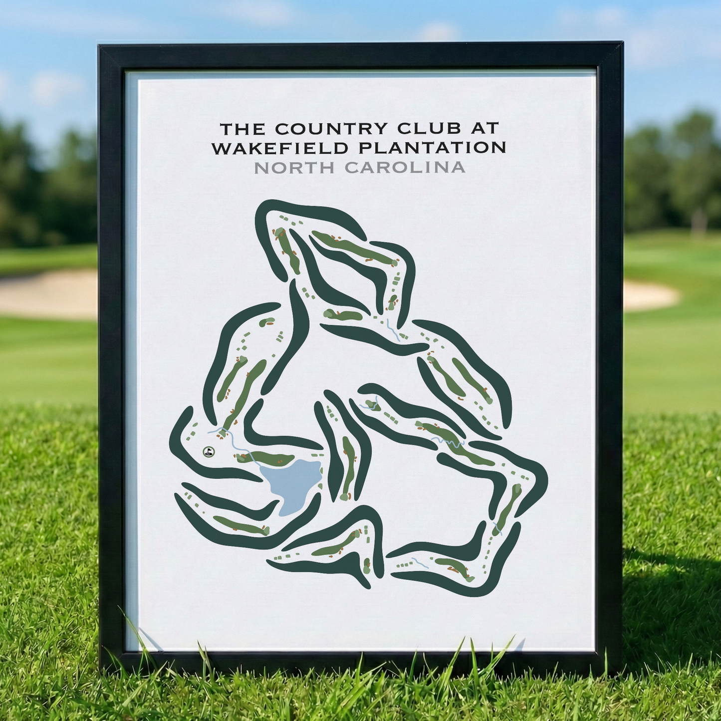 The Country Club at Wakefield Plantation, North Carolina - Printed Golf Courses