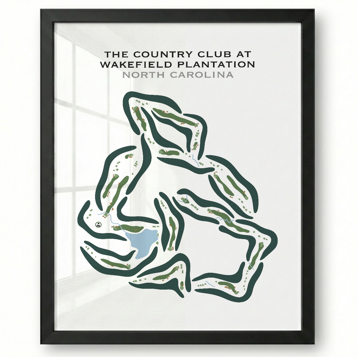 The Country Club at Wakefield Plantation, North Carolina - Printed Golf Courses