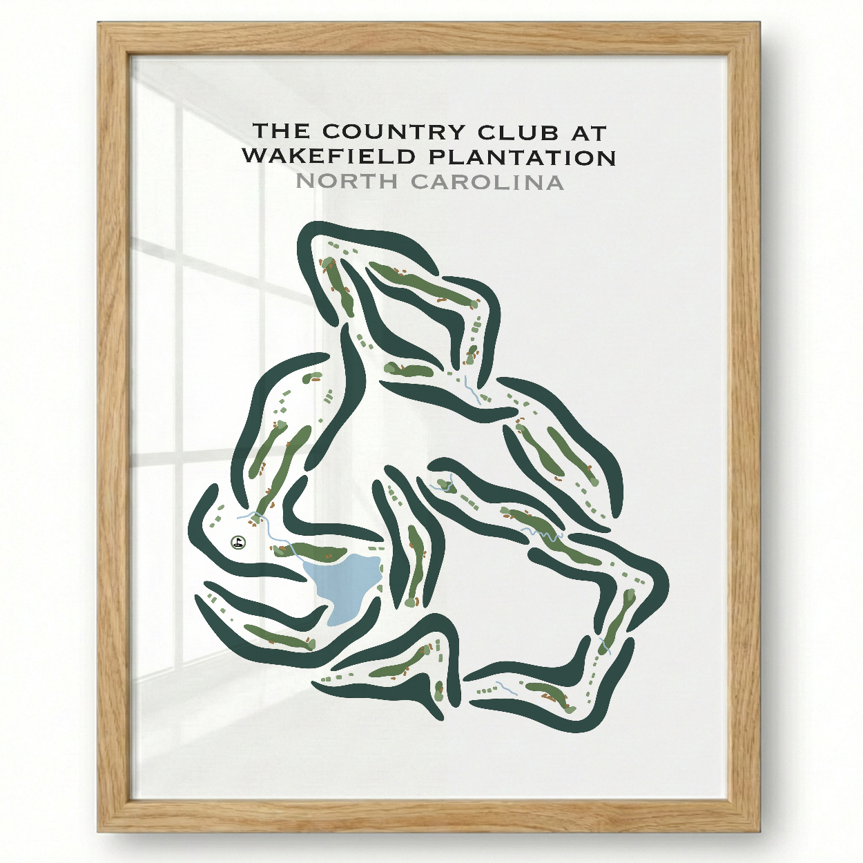 The Country Club at Wakefield Plantation, North Carolina - Printed Golf Courses