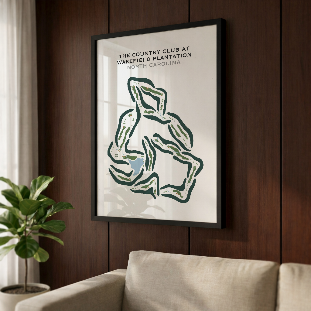 The Country Club at Wakefield Plantation, North Carolina - Printed Golf Courses
