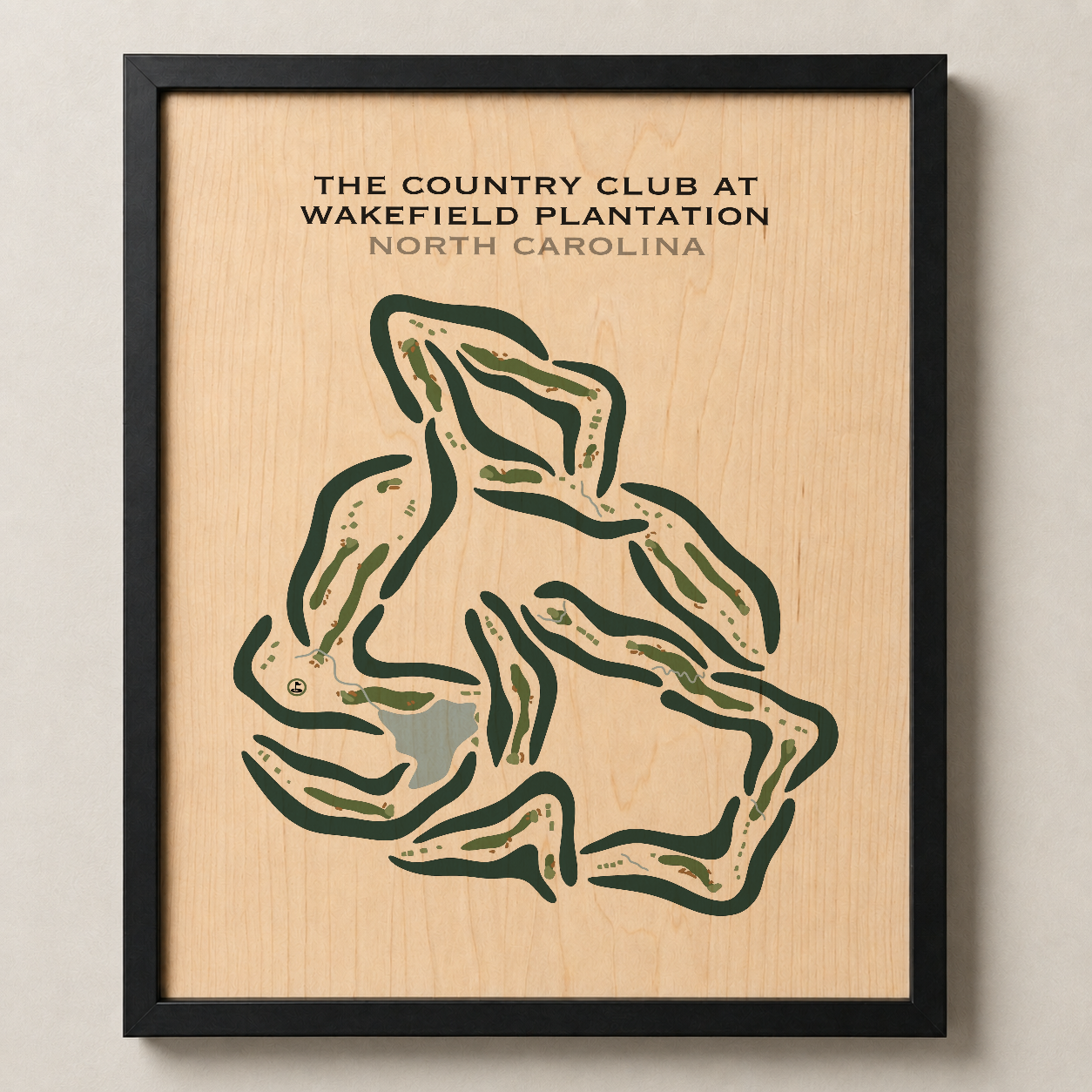 The Country Club at Wakefield Plantation, North Carolina - Printed Golf Courses