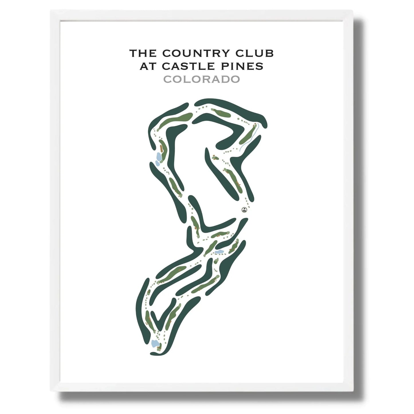 The Country Club At Castle Pines, Colorado - Printed Golf Course