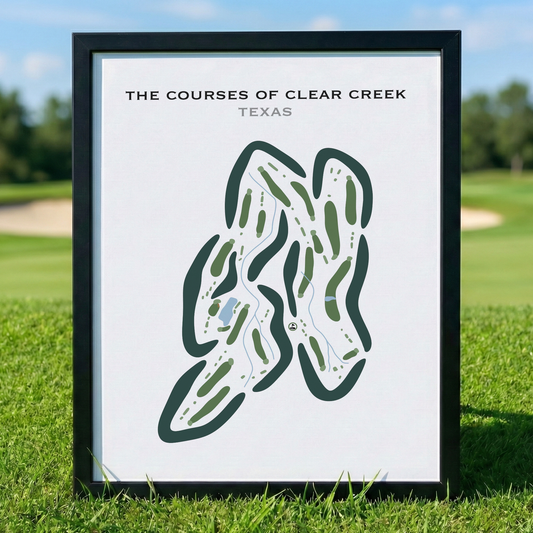 The Courses of Clear Creek, Texas - Printed Golf Courses