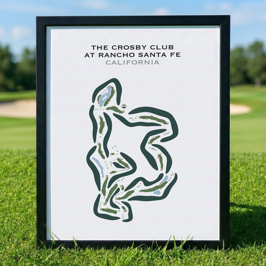 The Crosby Club At Rancho Santa Fe, California - Printed Golf Course