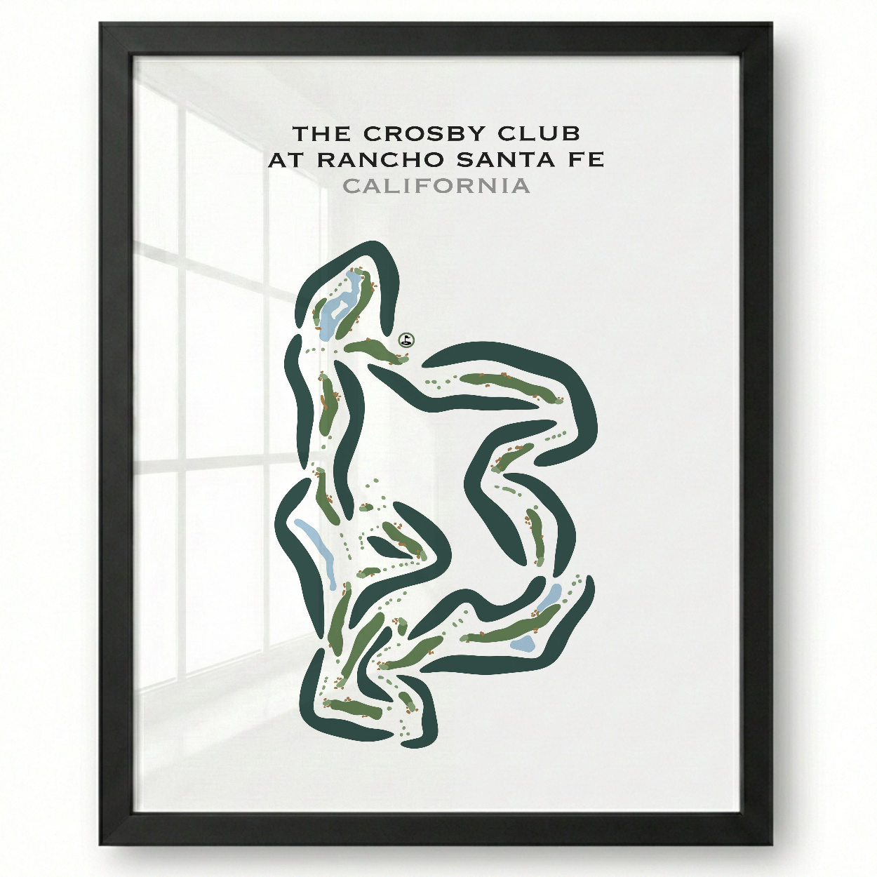 The Crosby Club At Rancho Santa Fe, California - Printed Golf Course