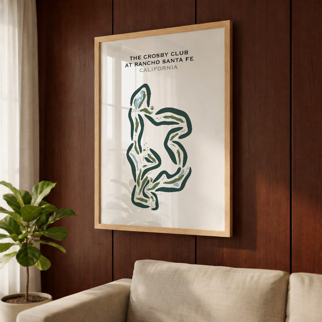 The Crosby Club At Rancho Santa Fe, California - Printed Golf Course