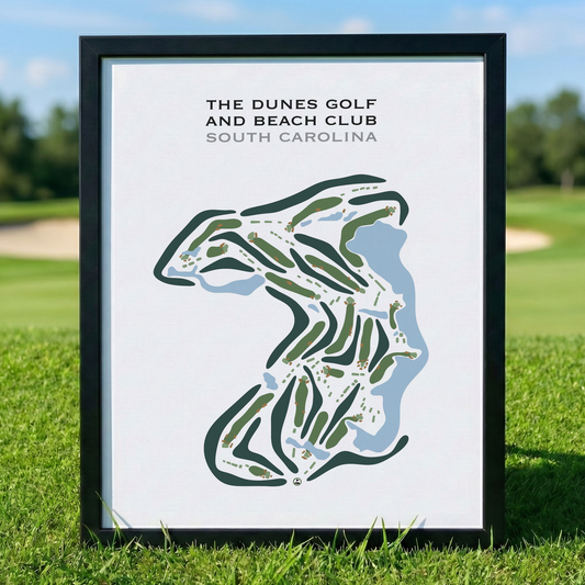 Dunes Golf and Beach Club, South Carolina - Printed Golf Courses