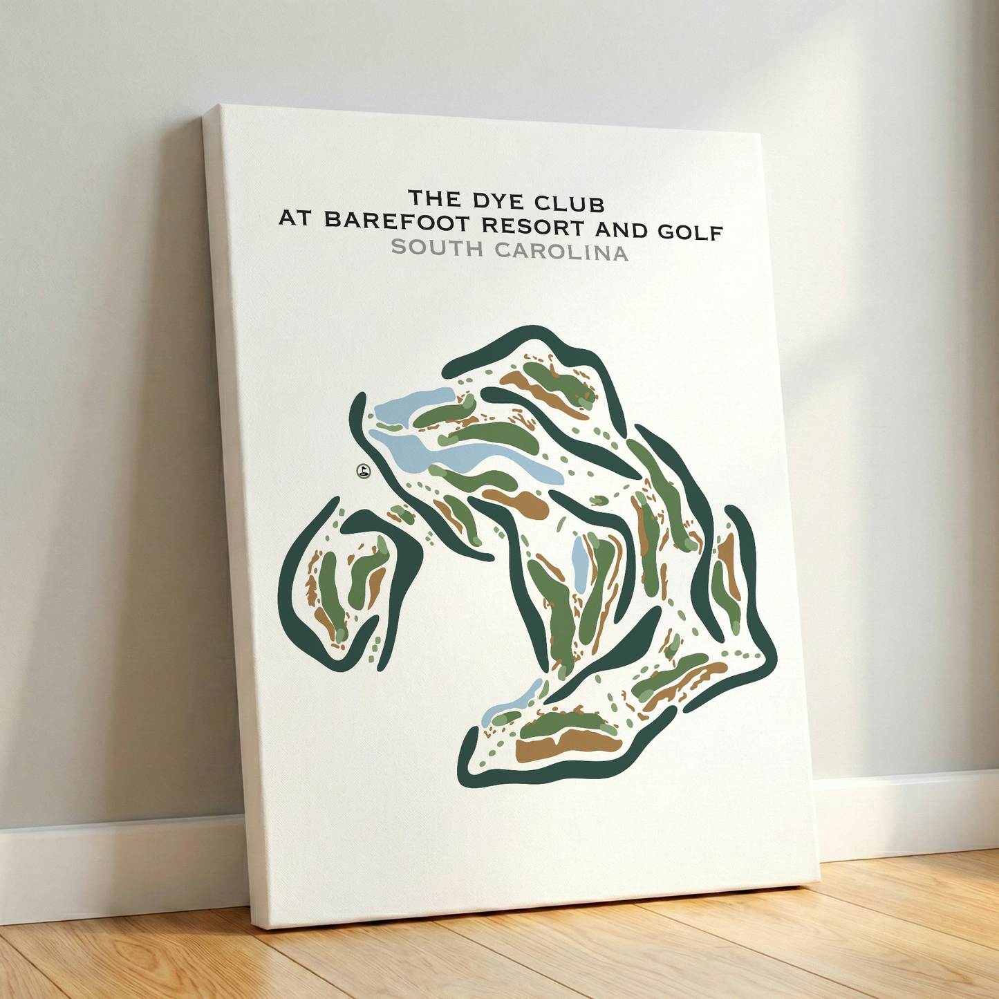 The Dye Club At Barefoot Resort, South Carolina - Printed Golf Courses