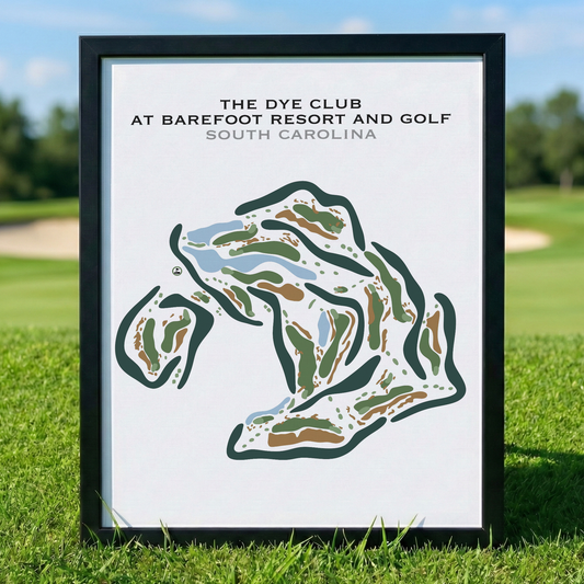 The Dye Club At Barefoot Resort, South Carolina - Printed Golf Courses
