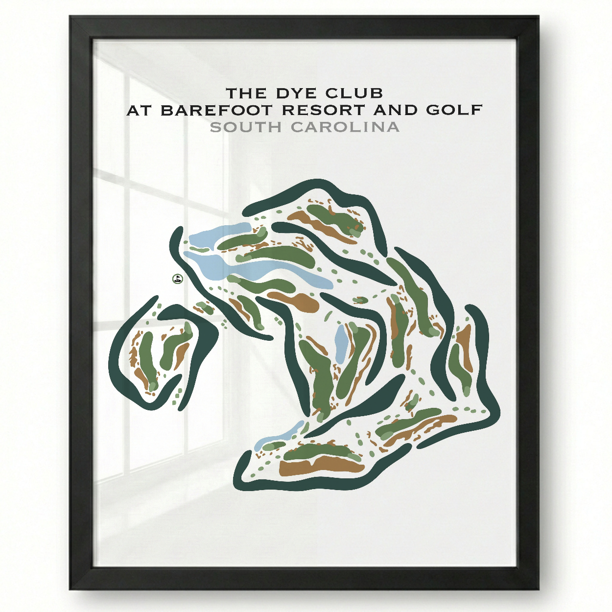 The Dye Club At Barefoot Resort, South Carolina - Printed Golf Courses
