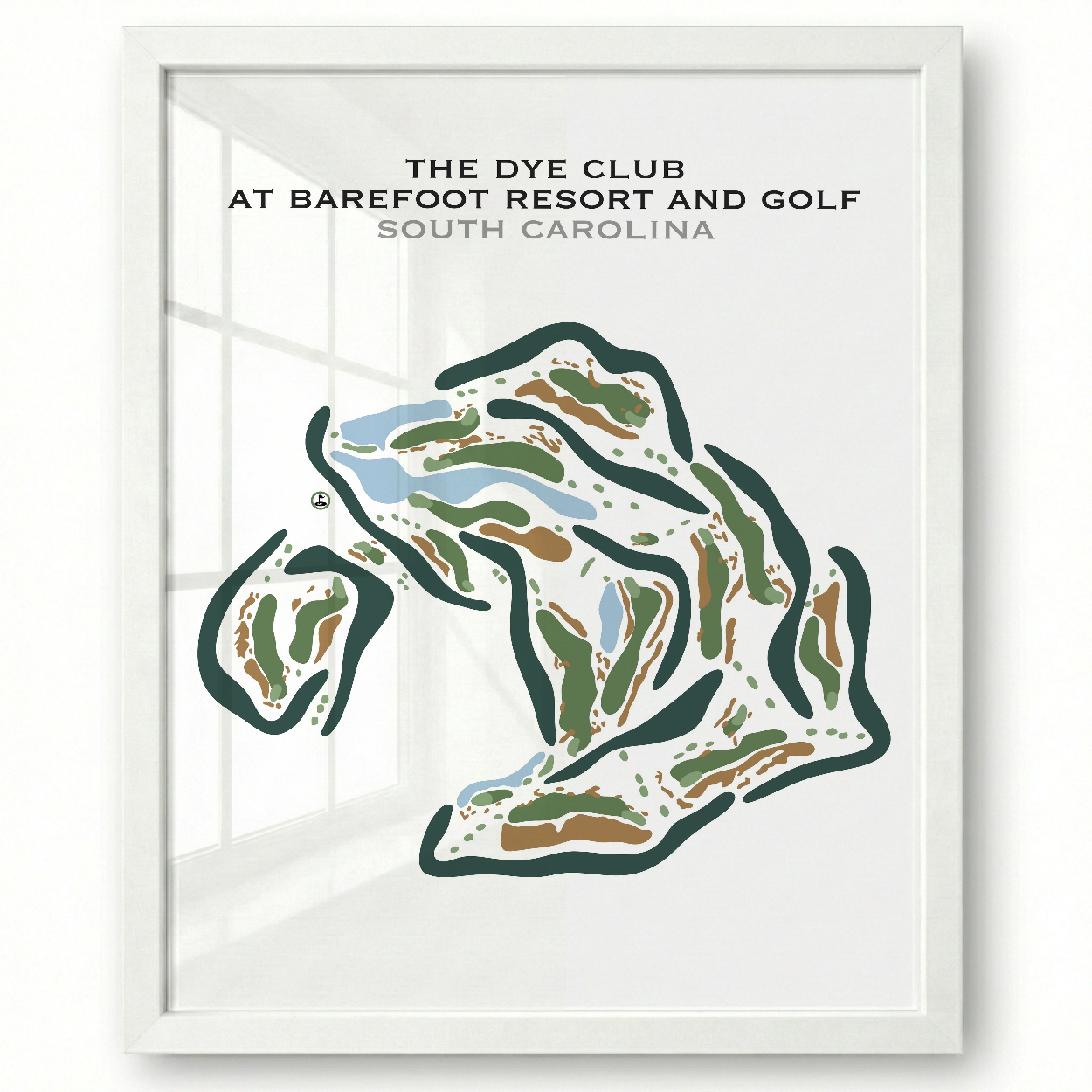 The Dye Club At Barefoot Resort, South Carolina - Printed Golf Courses