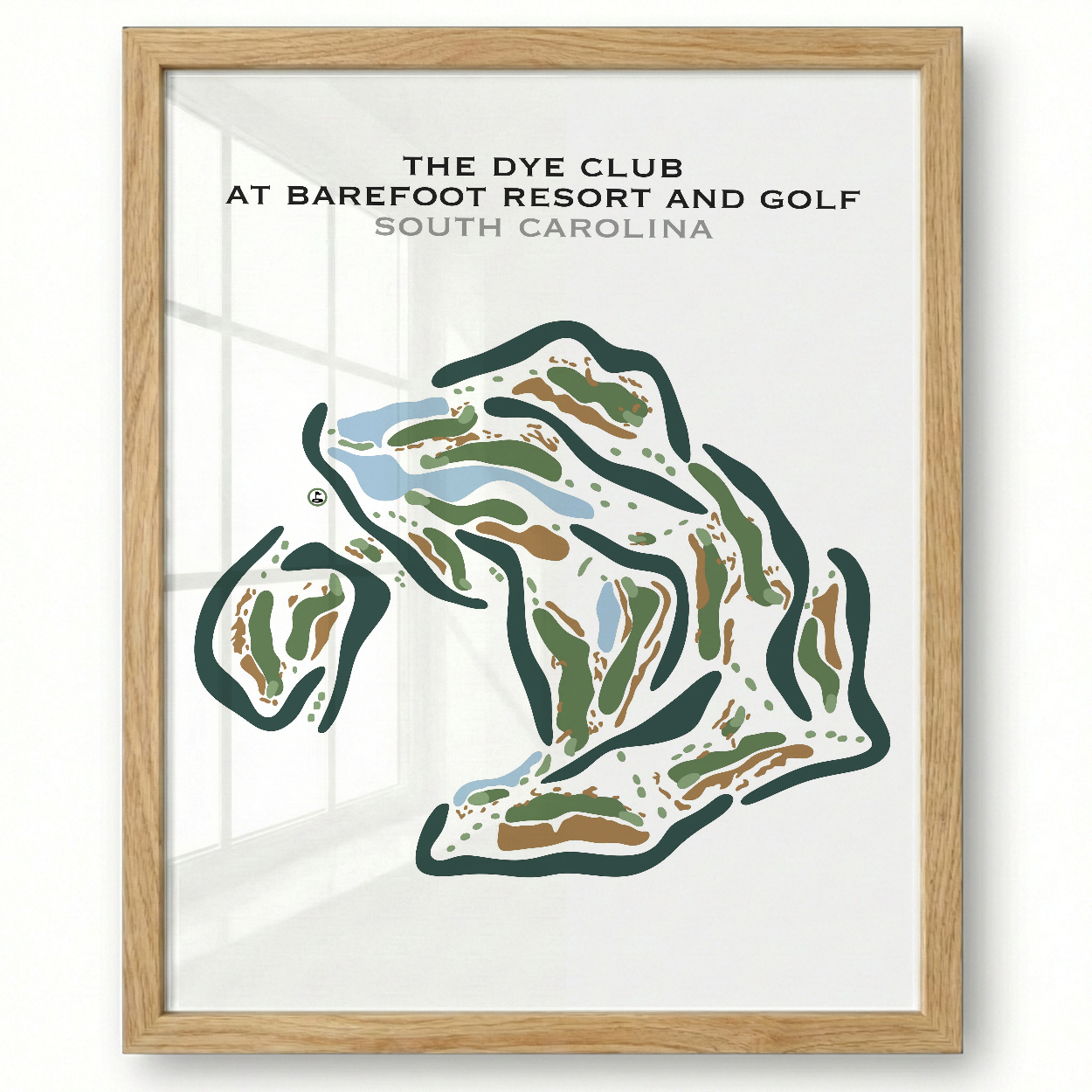 The Dye Club At Barefoot Resort, South Carolina - Printed Golf Courses