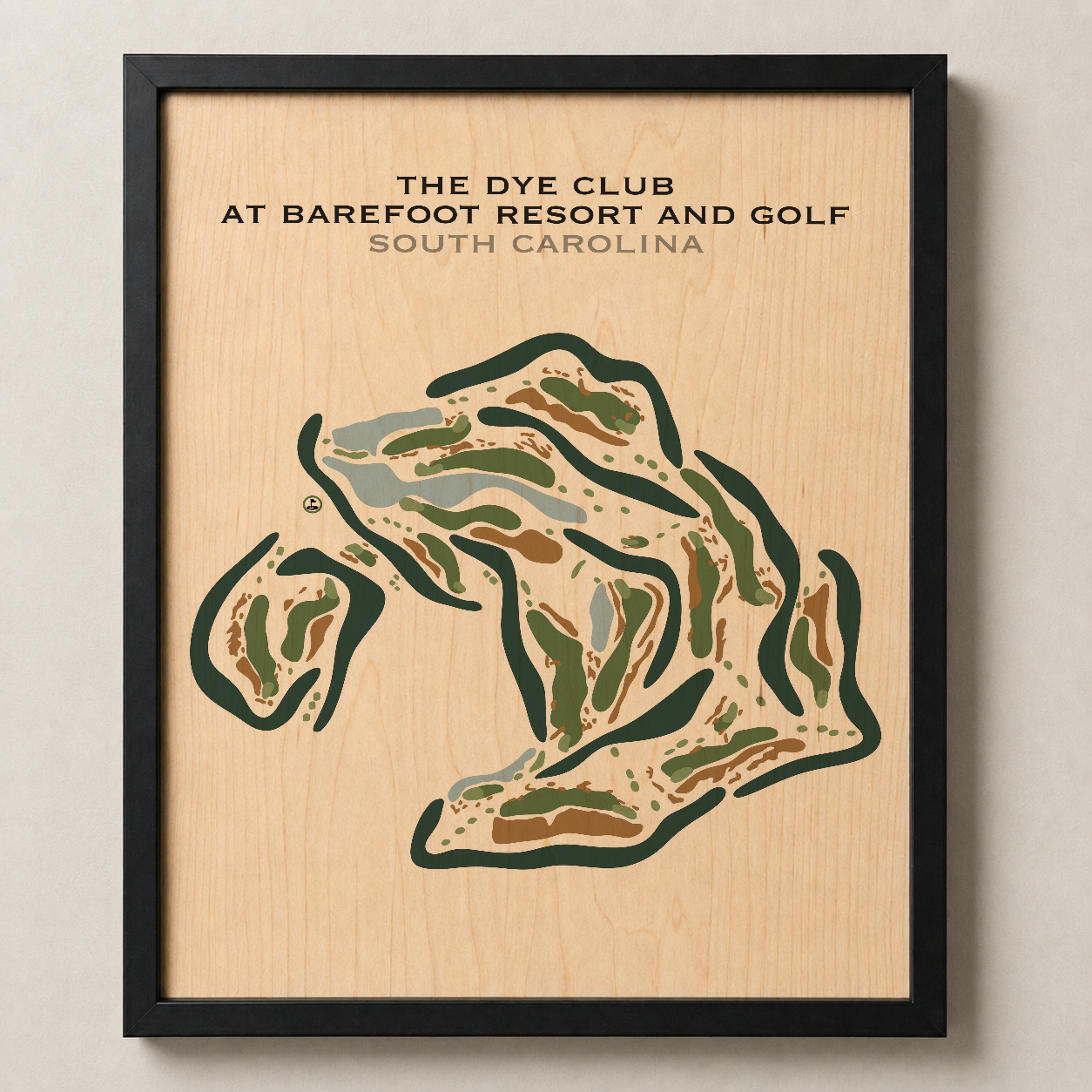 The Dye Club At Barefoot Resort, South Carolina - Printed Golf Courses