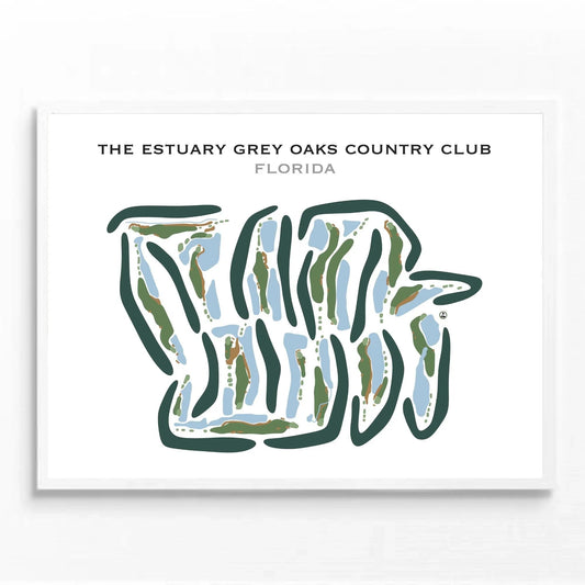 The Estuary Grey Oaks Country Club, Florida - Printed Golf Courses