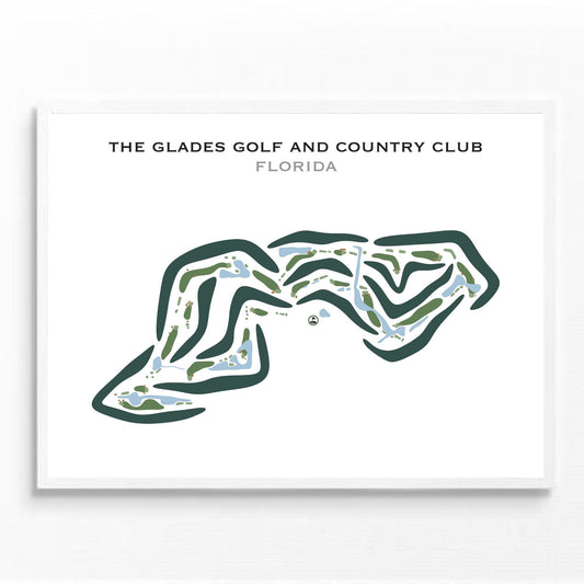 The Glades Golf & Country Club, Florida - Printed Golf Courses