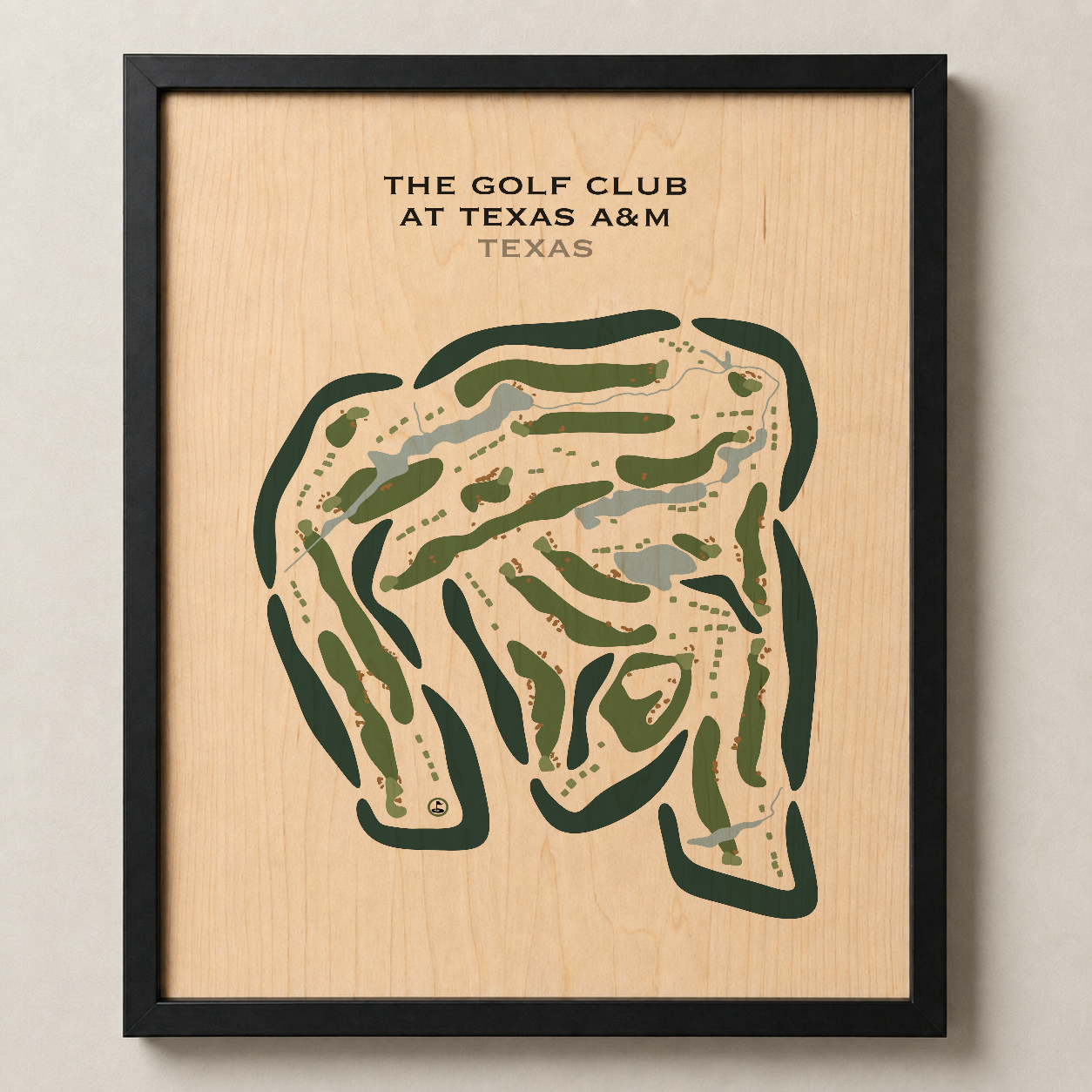 The Golf Club at Texas A&M, Texas - Printed Golf Courses