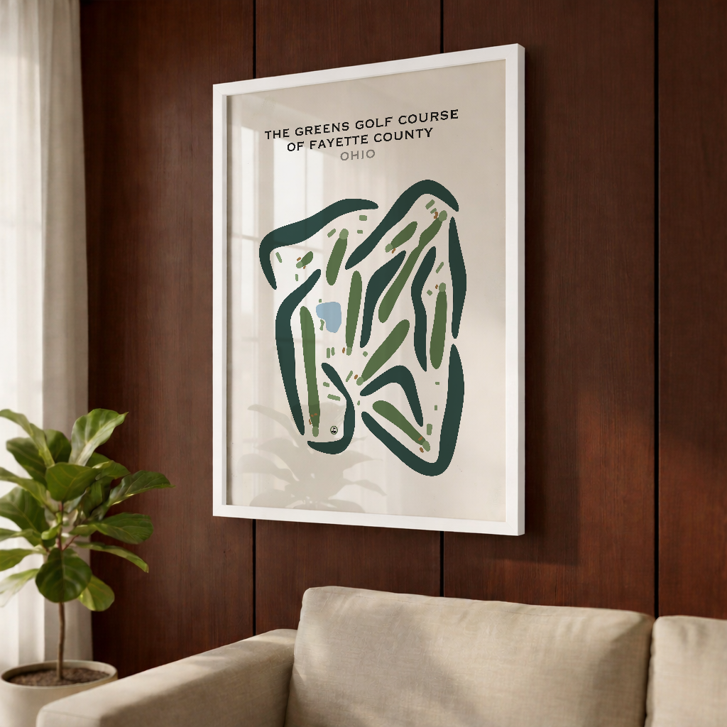 The Greens Golf Course of Fayette County, Ohio - Printed Golf Courses