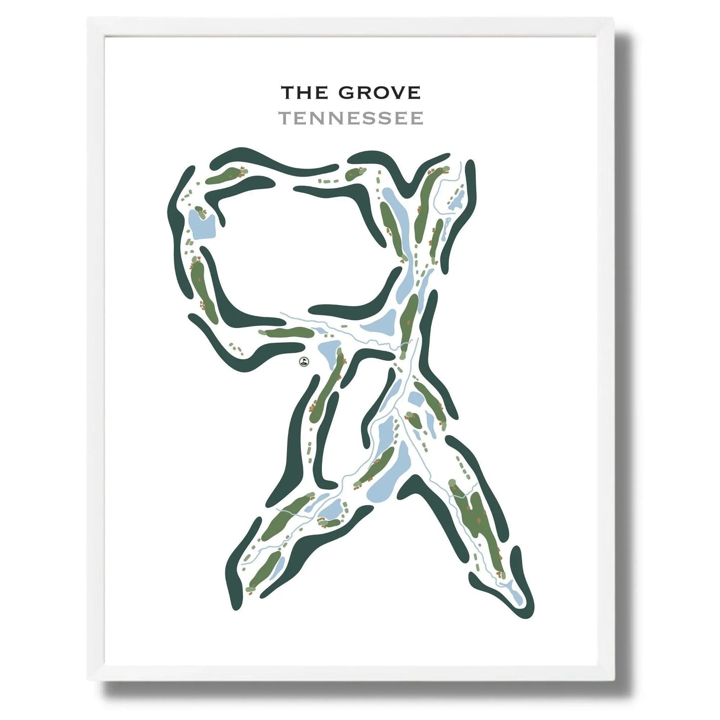 The Grove, Tennessee - Printed Golf Course