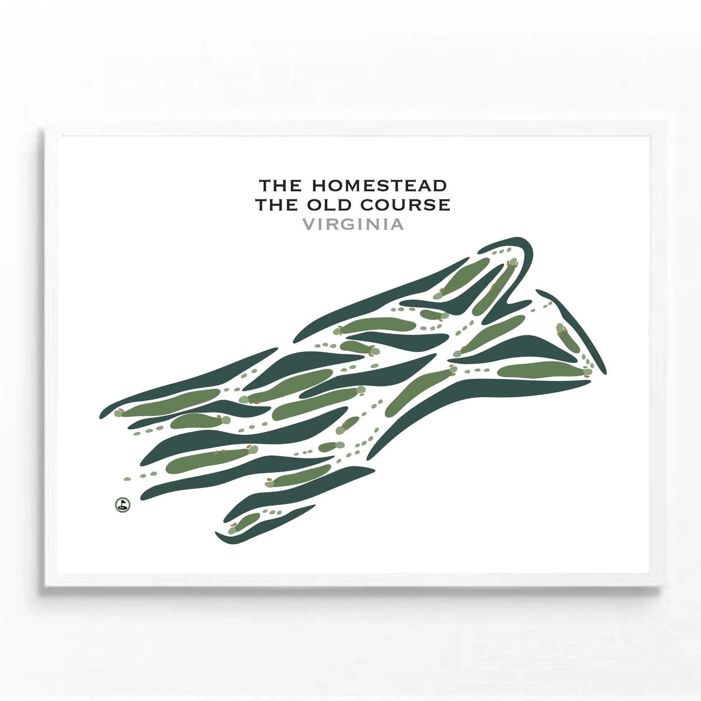 The Homestead - The old Course, Virginia - Printed Golf Courses