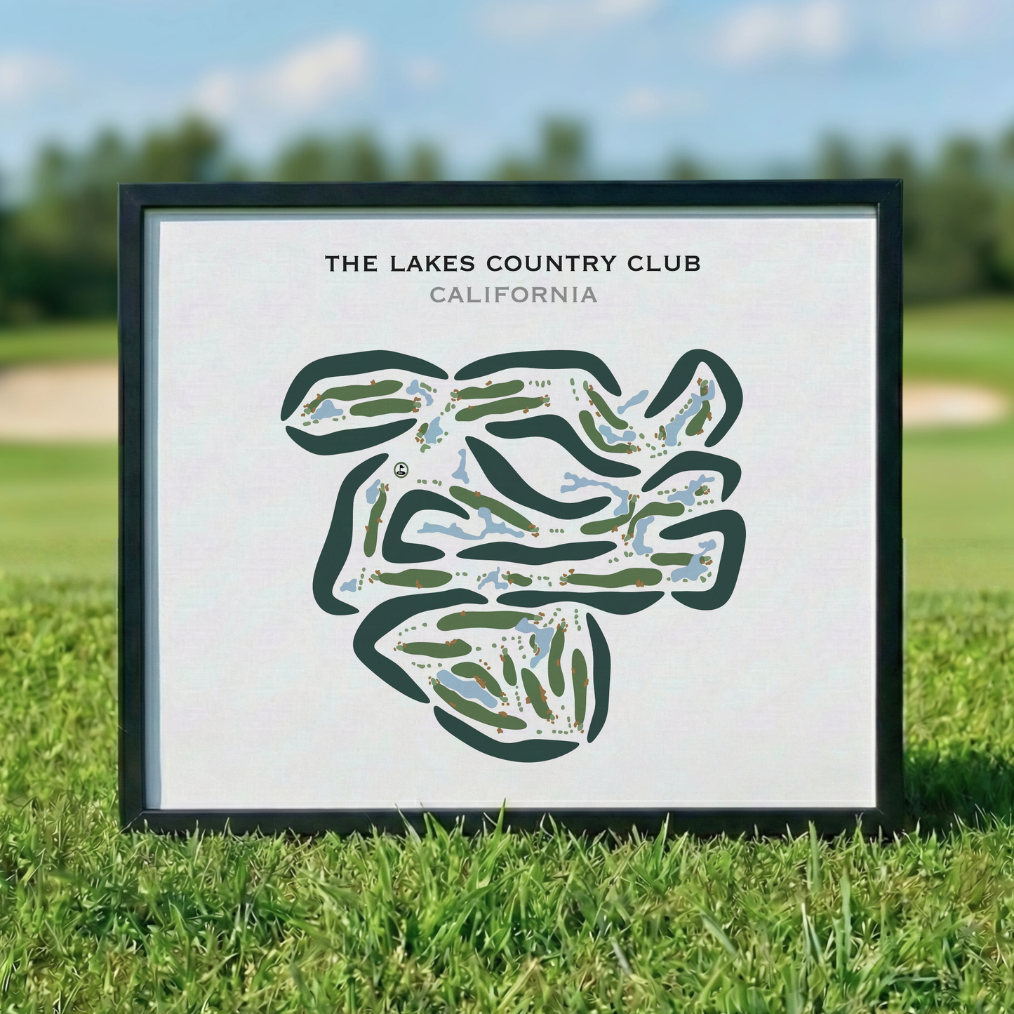 The Lakes Country Club, California - Printed Golf Courses