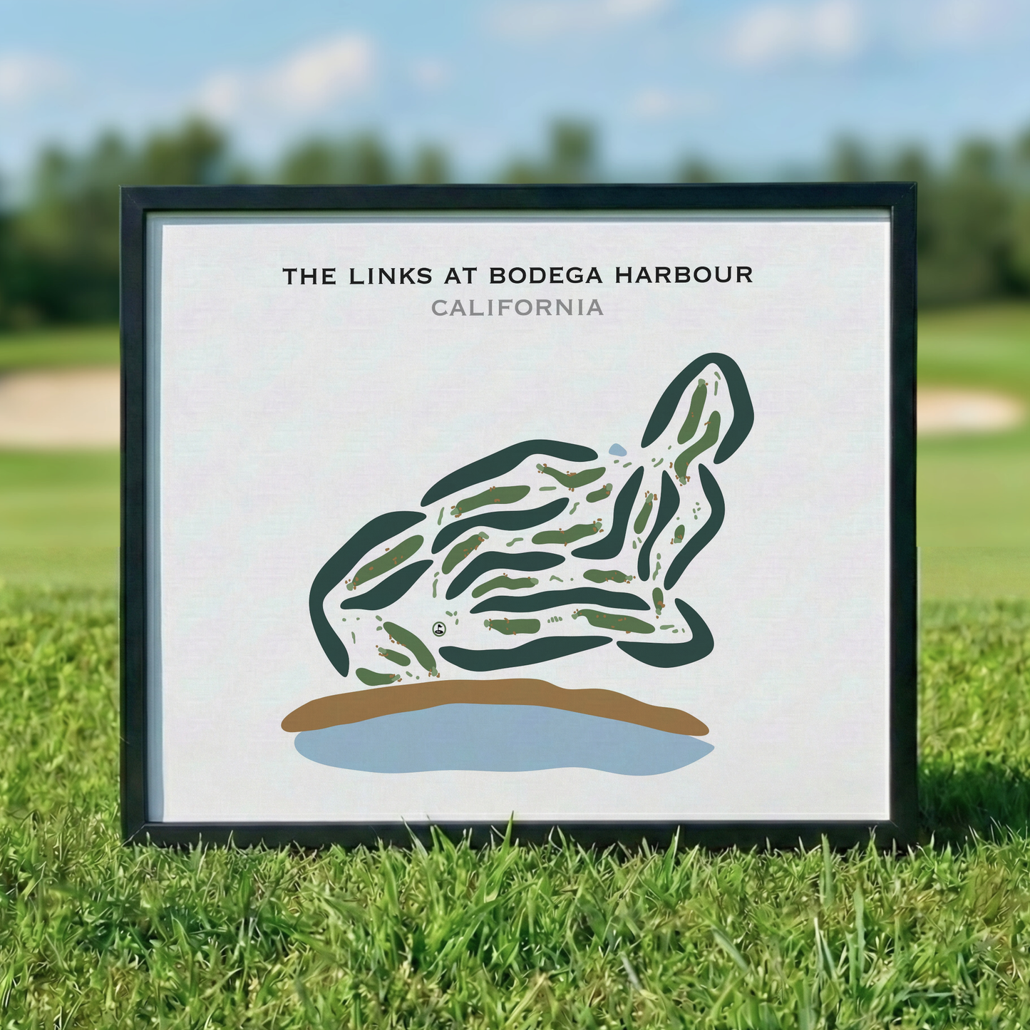 The Links at Bodega Harbour, California - Printed Golf Courses