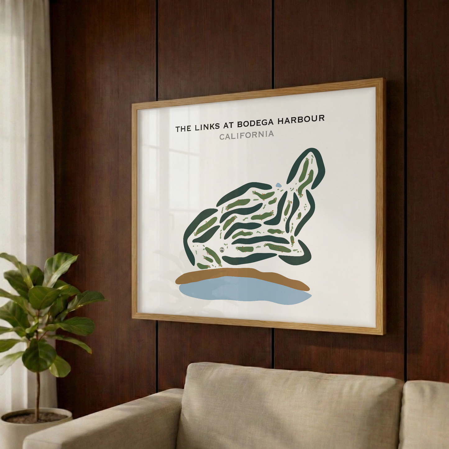 The Links at Bodega Harbour, California - Printed Golf Courses