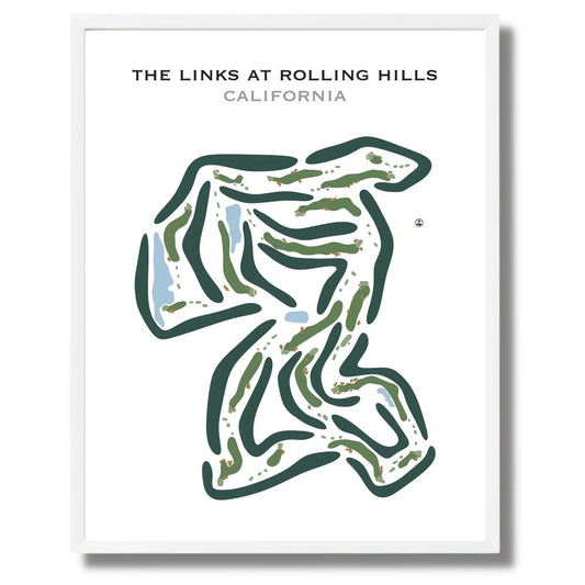 The Links at Rolling Hills, California - Printed Golf Courses