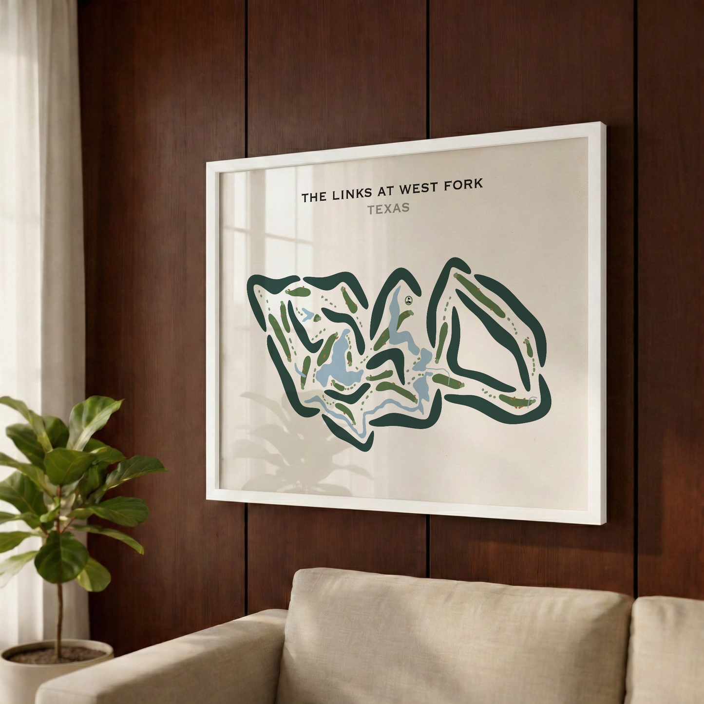 The Links at West Fork, Texas - Printed Golf Courses