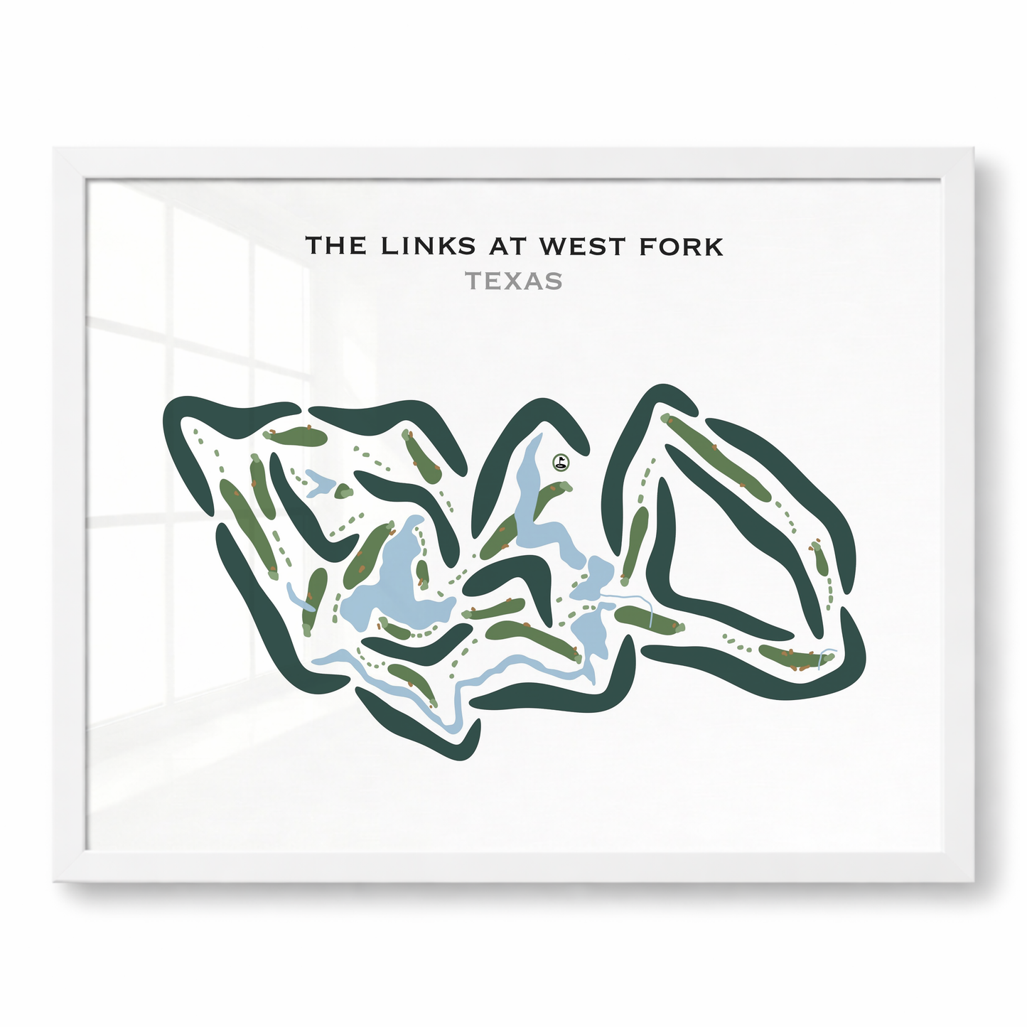The Links at West Fork, Texas - Printed Golf Courses