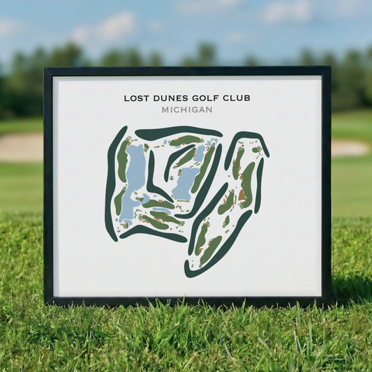 The Lost Dunes Golf Club, Michigan - Printed Golf Course