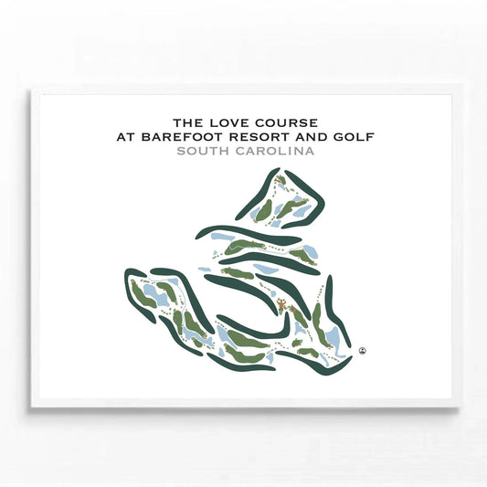 The Love Course at Barefoot Resort & Golf, South Carolina - Printed Golf Course
