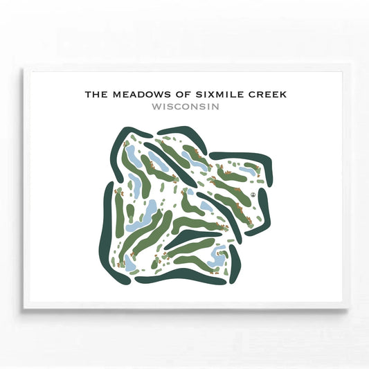The Meadows of Sixmile Creek, Wisconsin - Printed Golf Courses
