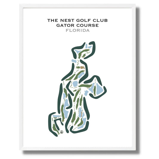 The Nest Golf Club - Gator Course, Florida - Printed Golf Courses