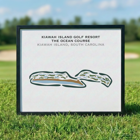 The Ocean Course at Kiawah Island, South Carolina - Printed Golf Courses
