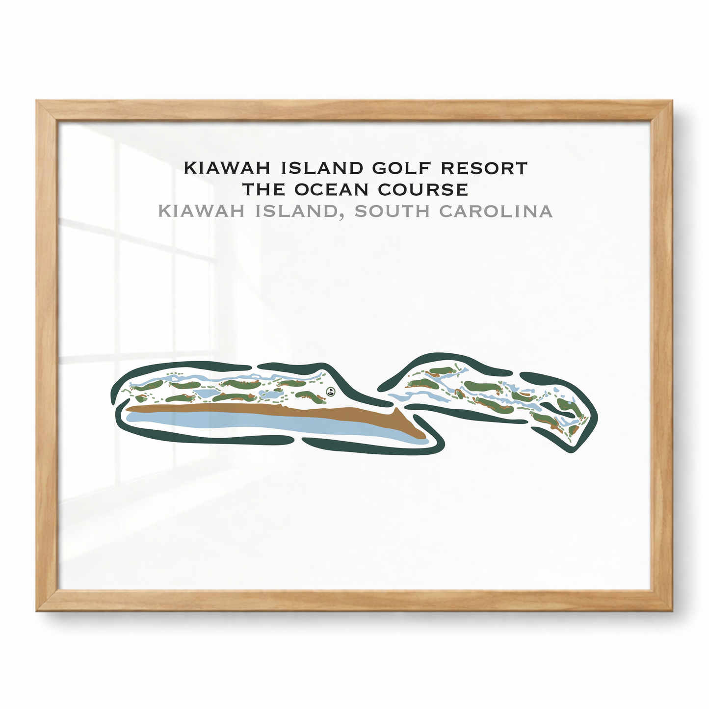 The Ocean Course at Kiawah Island, South Carolina - Printed Golf Courses