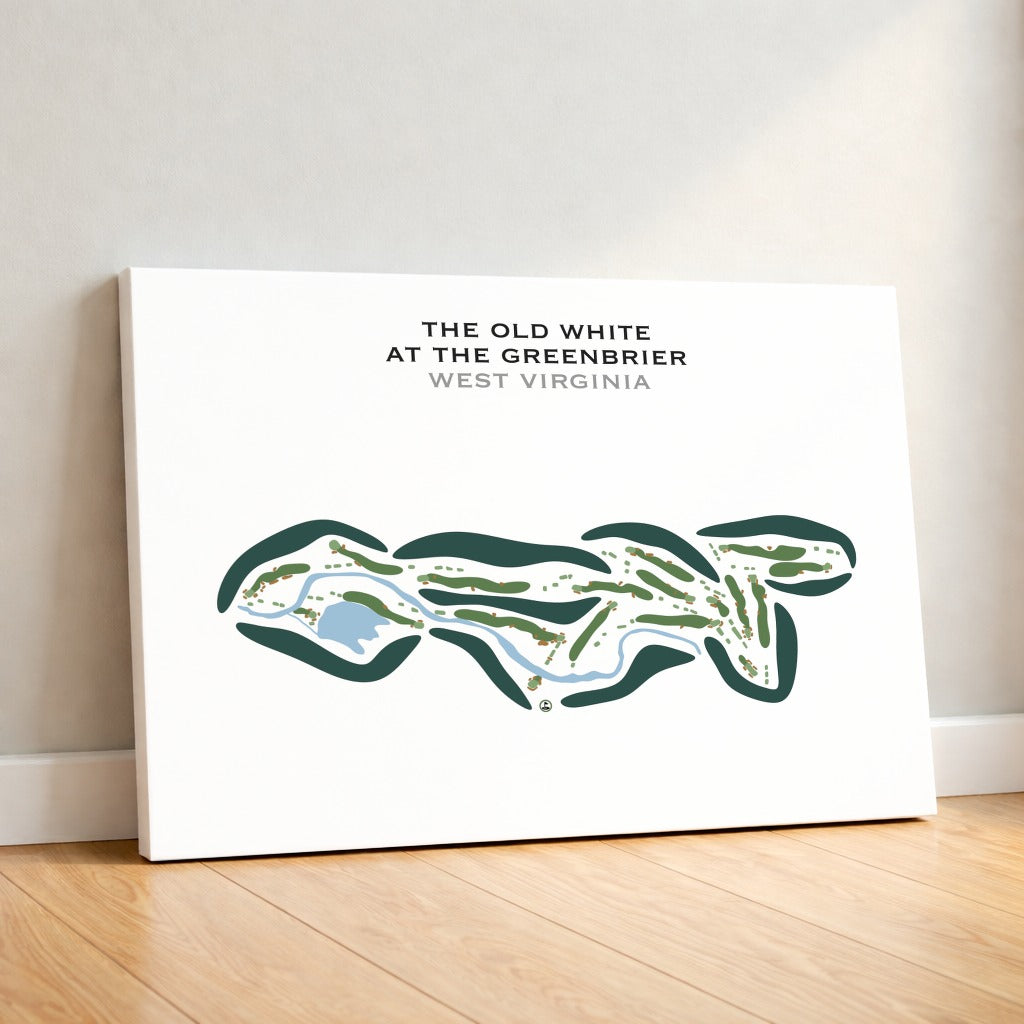 The Old White at The Greenbrier, West Virginia - Printed Golf Course