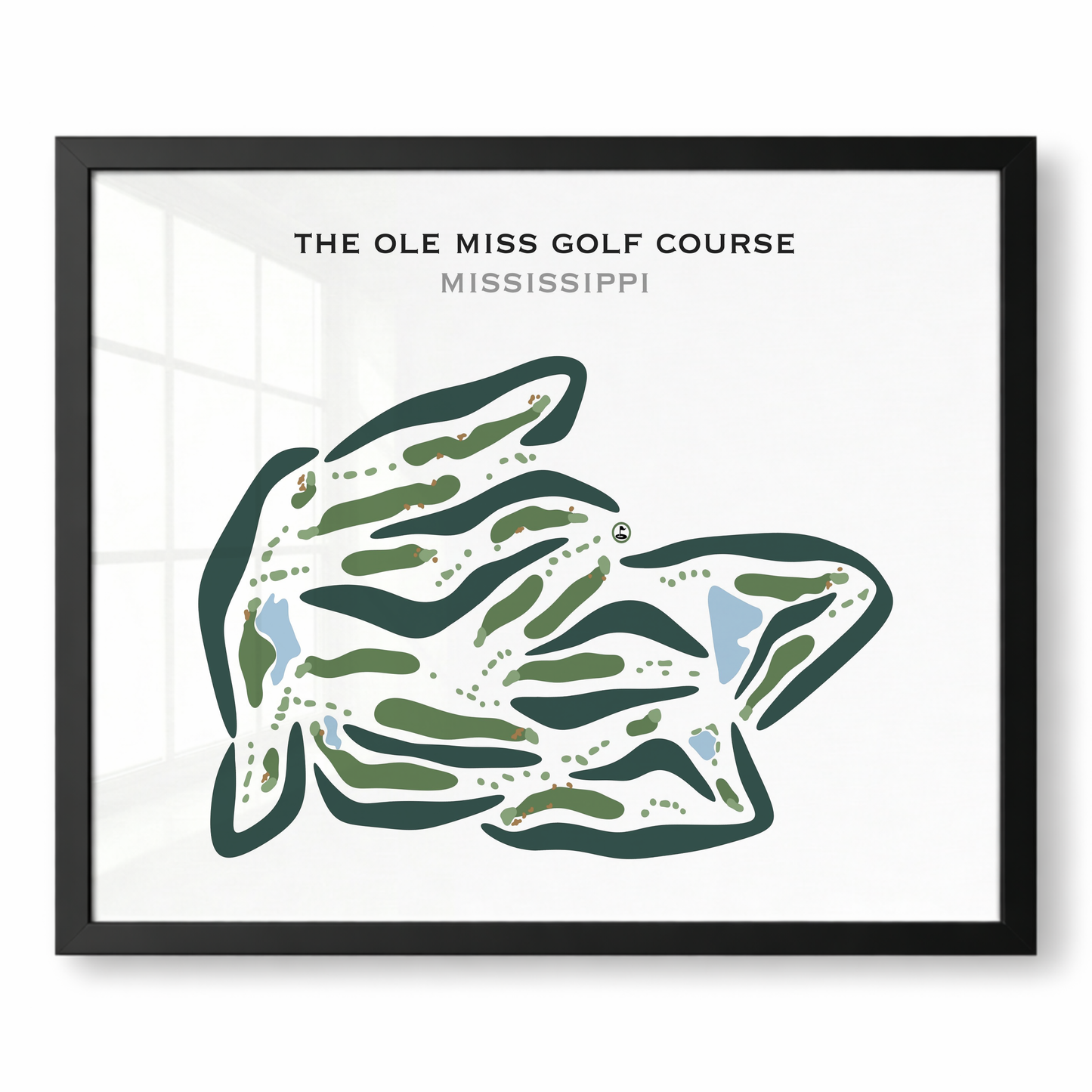The Ole Miss Golf Course, Mississippi - Printed Golf Course