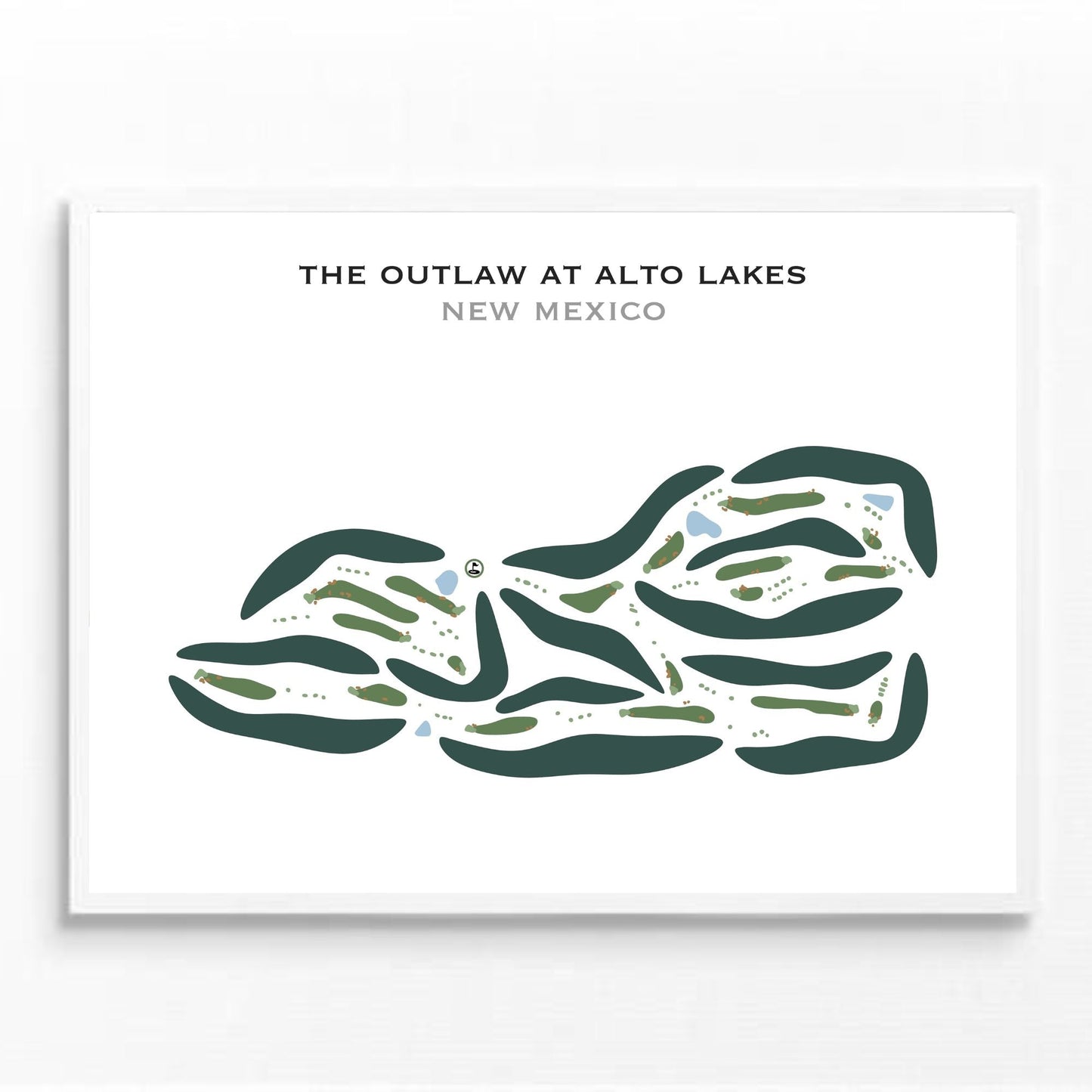 The Outlaw At Alto Lakes, New Mexico - Printed Golf Courses