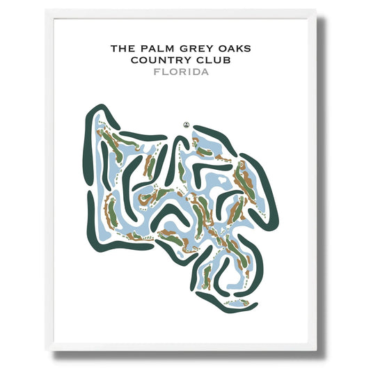 The Palm Grey Oaks Country Club, Florida - Printed Golf Courses