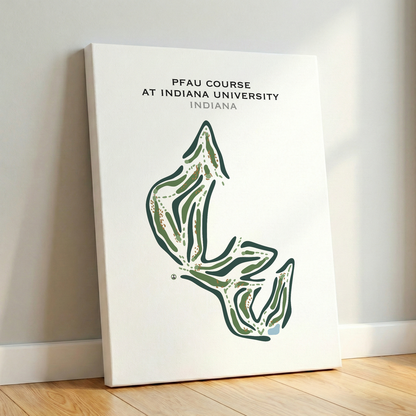 The Pfau Course At Indiana University, Indiana - Printed Golf Courses