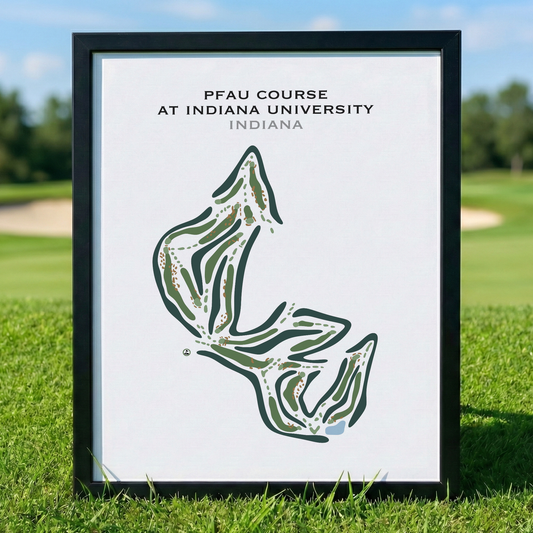 The Pfau Course At Indiana University, Indiana - Printed Golf Courses