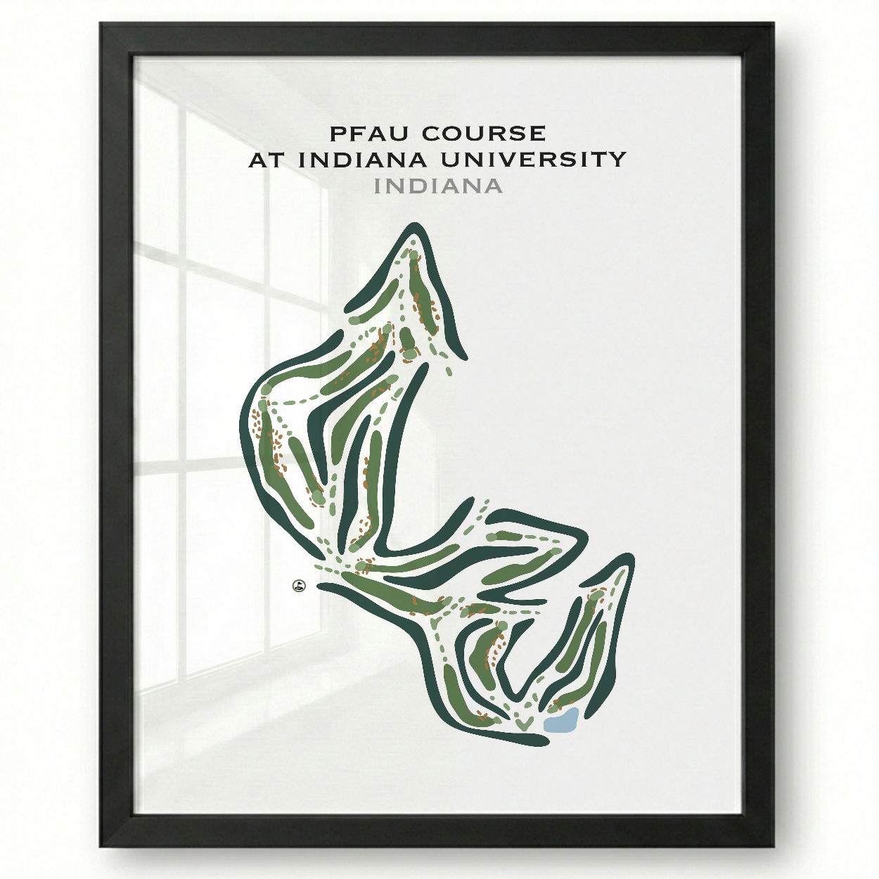The Pfau Course At Indiana University, Indiana - Printed Golf Courses