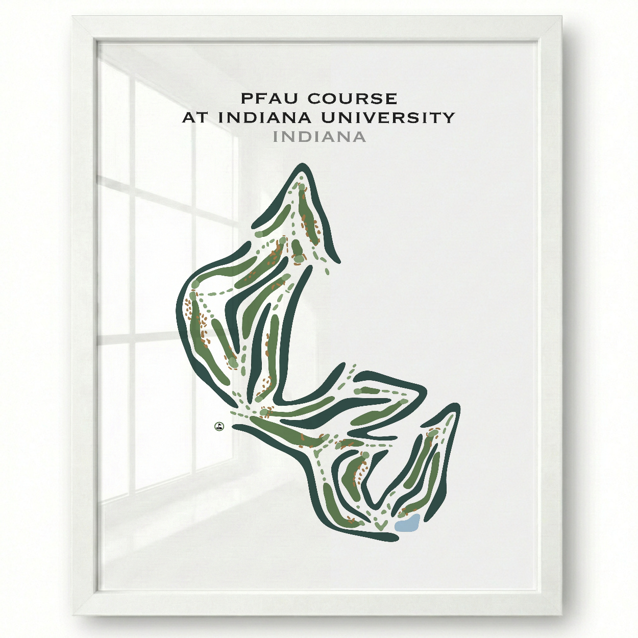 The Pfau Course At Indiana University, Indiana - Printed Golf Courses