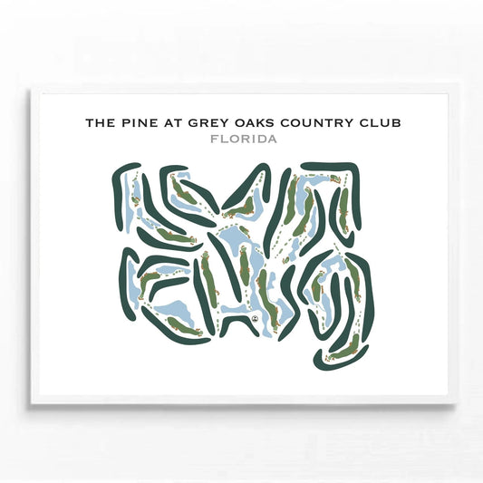 The Pine at Grey Oaks Country Club, Florida - Printed Golf Courses