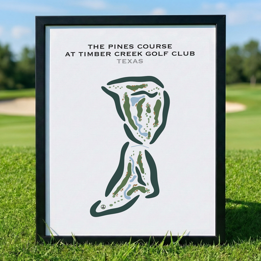 The Pines Course at Timber Creek Golf Club, Texas - Printed Golf Courses