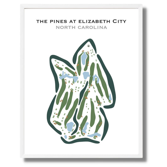 The Pines at Elizabeth City, North Carolina - Printed Golf Courses